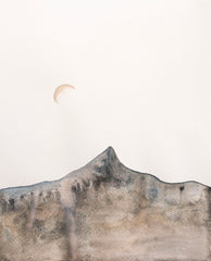 Tetilla Peak and the Crescent Moon